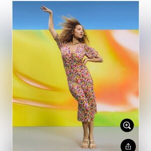 RIXO for Target Floral Puff Sleeve Dress